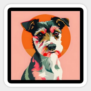 Fox Terrier in 70's Sticker